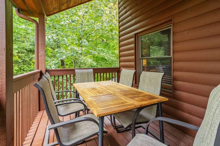 Main Floor Covered Deck with Outdoor Dining