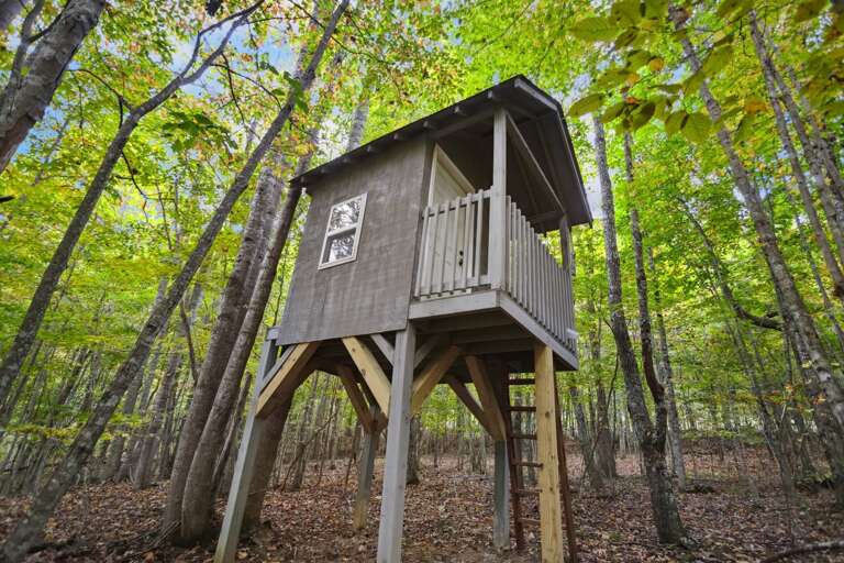 Kids Playhouse by the Creek