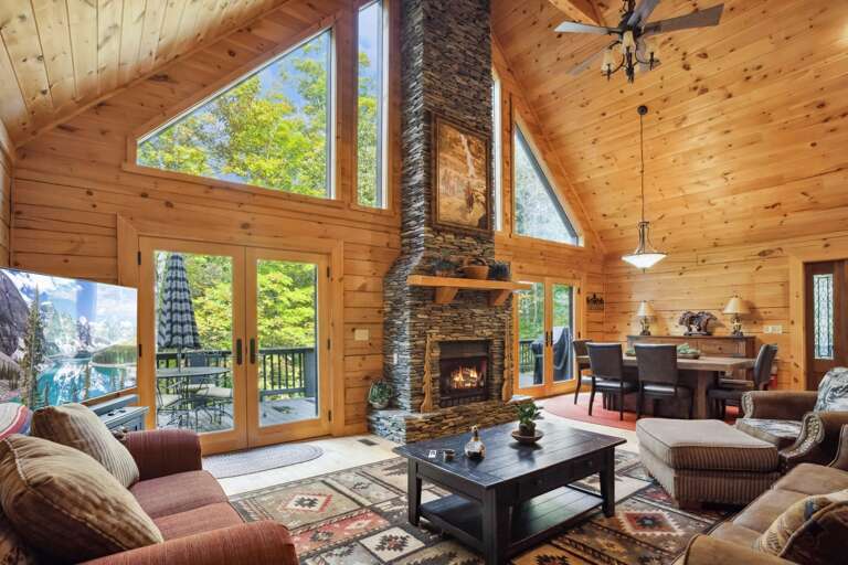 Open Floor Plan and Main Level Deck