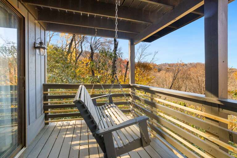 Relax on the Lower Deck with Mountain Views