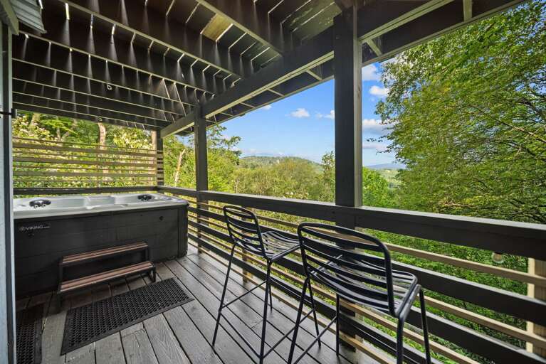Seating next to the Hot Tub