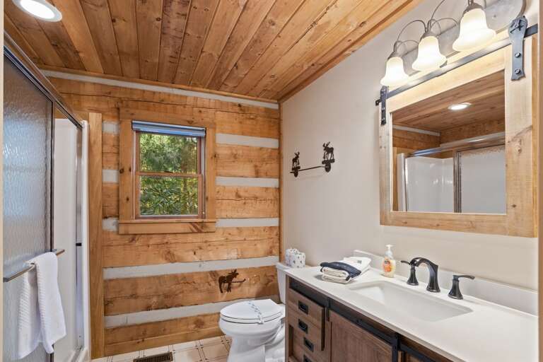 Main Level Bathroom with Step-In Shower