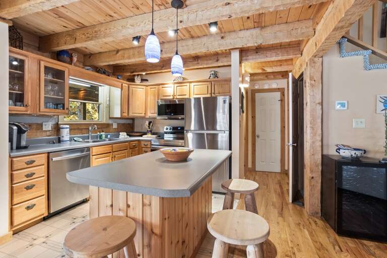 Stainless Appliances in the Spacious Kitchen