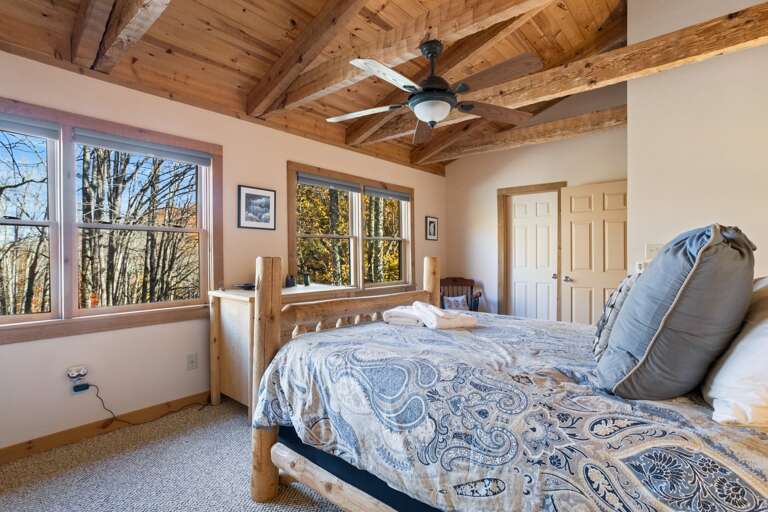 Wake Up to Wooded Seasonal Views