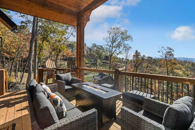 Gas Fire Table with Comfy Seating