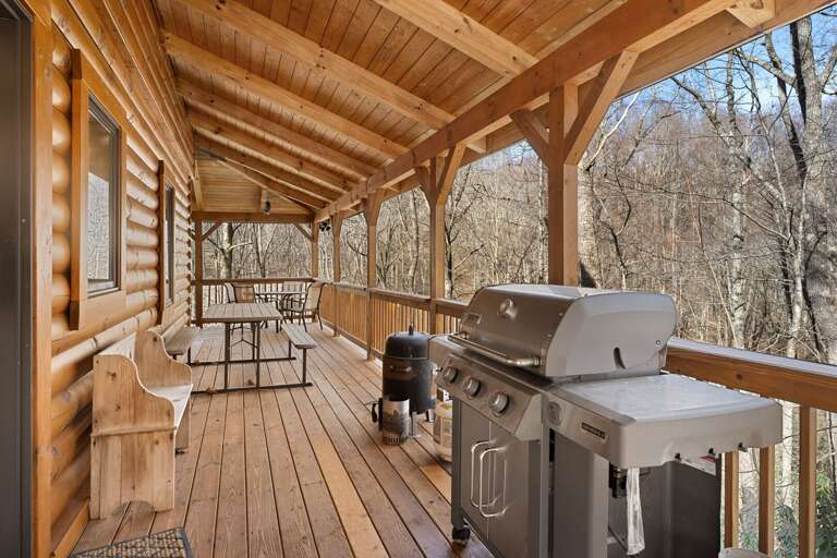 Gas Grill on the Deck