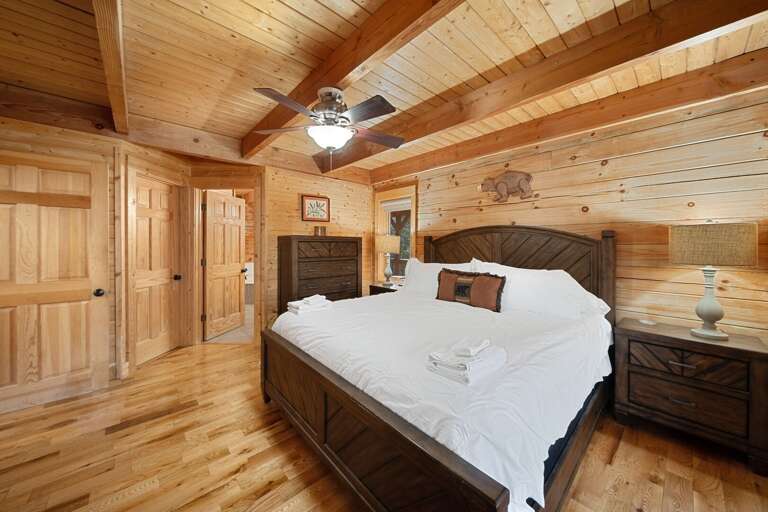 King Bed and Private Bathroom in the Master