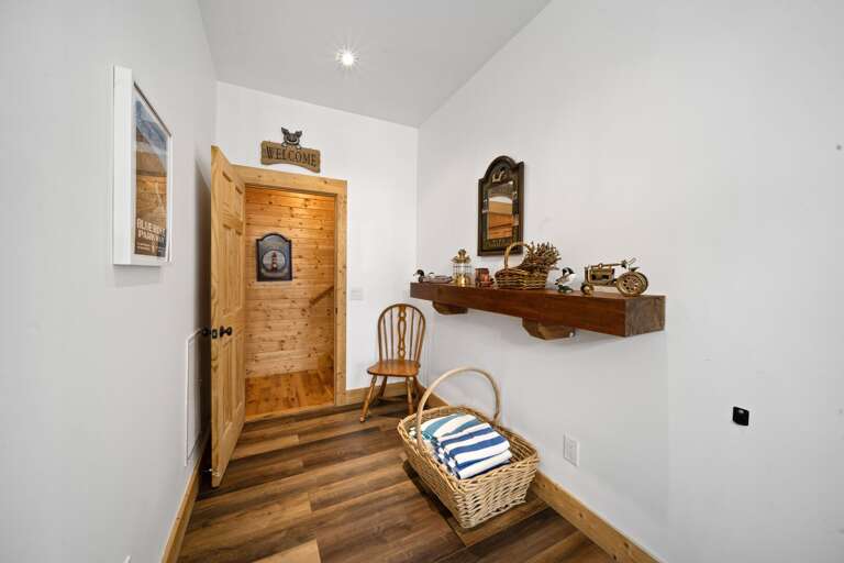 Lower Level Entry Room Makes it Easy to Come and Go from the Hot Tub