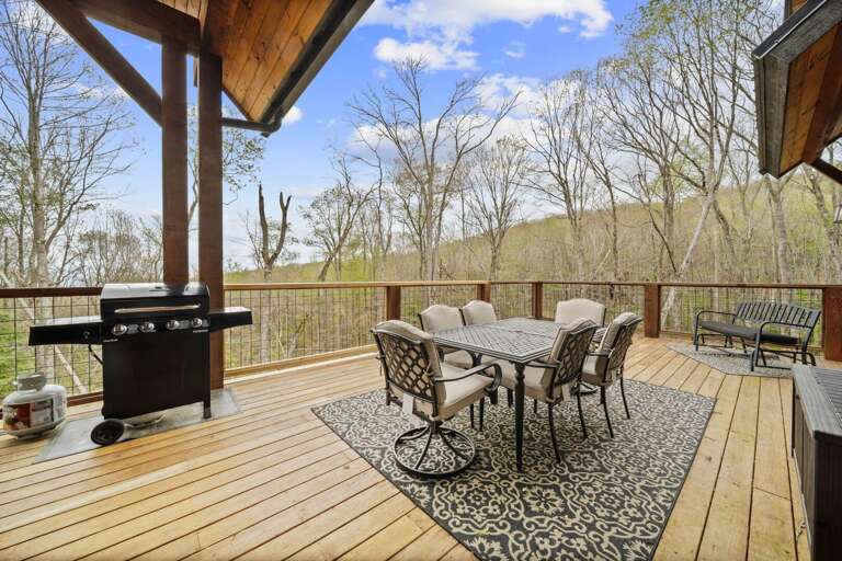 Open Air Outdoor Dining and a Gas Grill