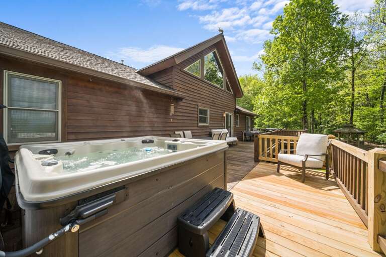 Hot Tub on the Back Deck