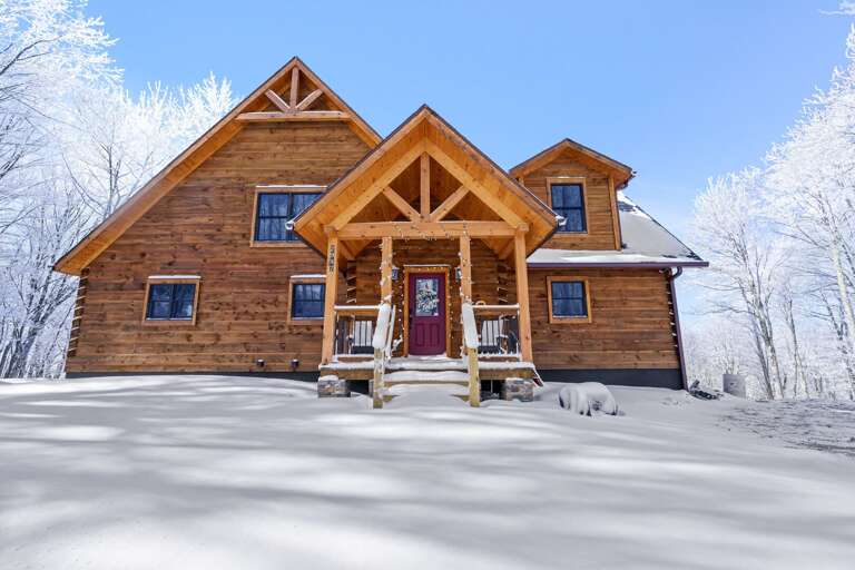 Looking Up at the Front Entrance