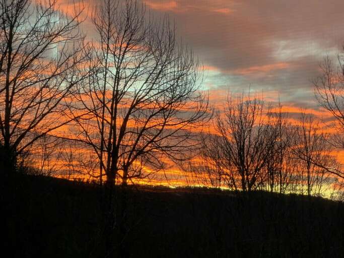 Sunset at Shawnee Ridge Lodge