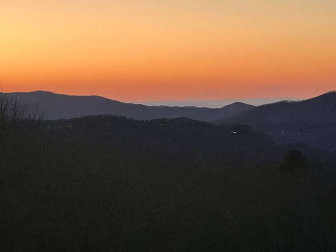 Sunset at Shawnee Ridge Lodge