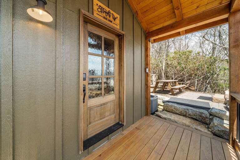 Apartment Leads to the Expansive Stone Patio