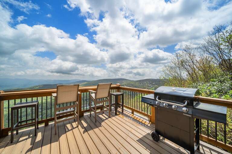 Gas Grill on the Deck