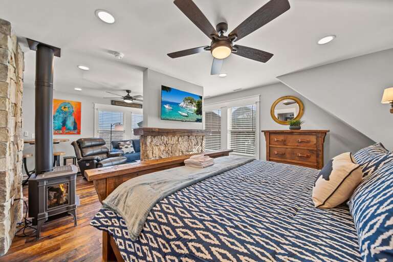 Sleeping Area with a King Bed