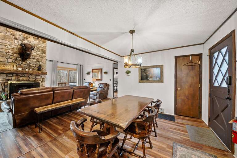 Dining Area in the Open Floor Plan