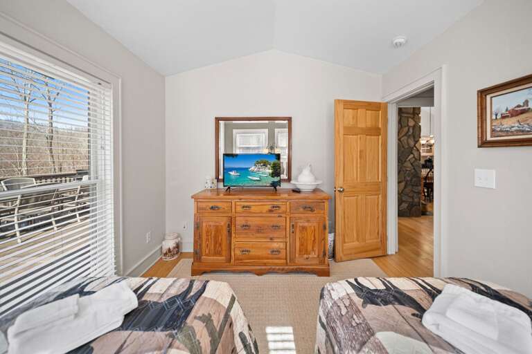 TV in the Twin Bedroom