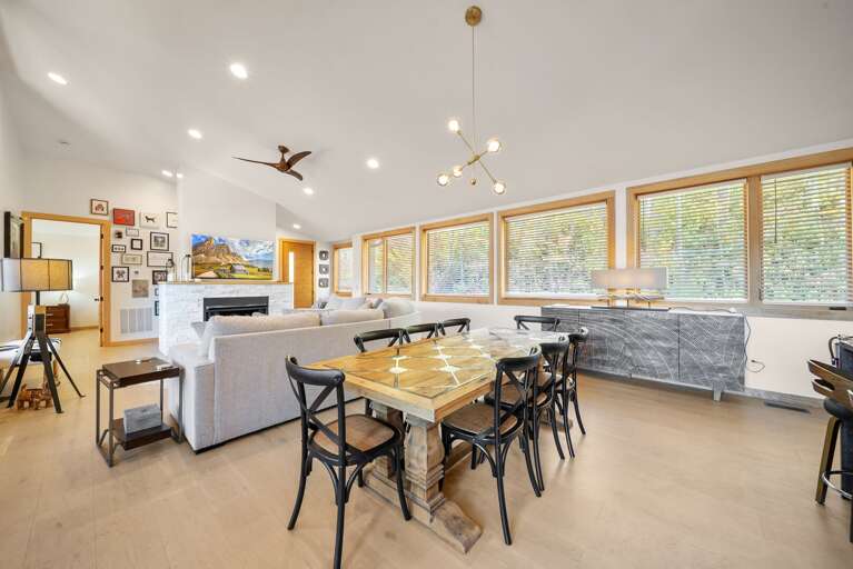 Dining Table and Living Room