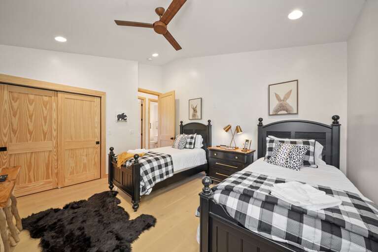 Twin Bedroom on the Main Level