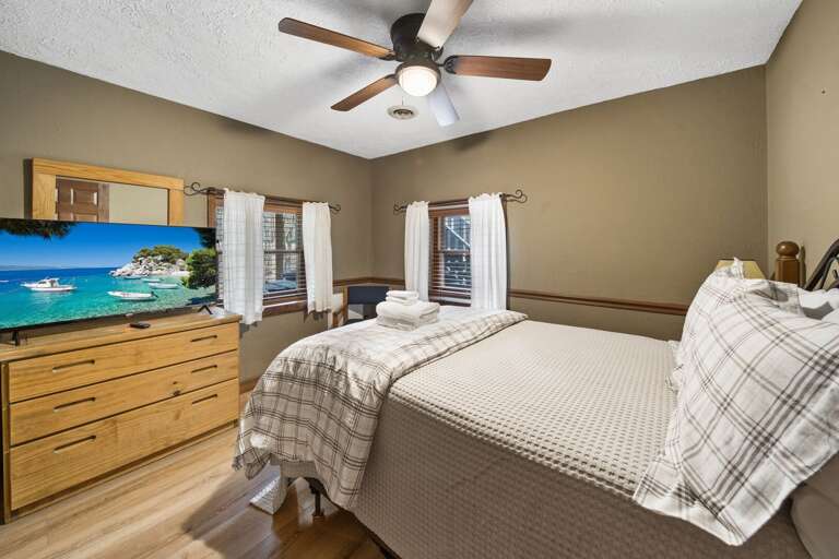 Lower Level Bedroom with a Double Bed