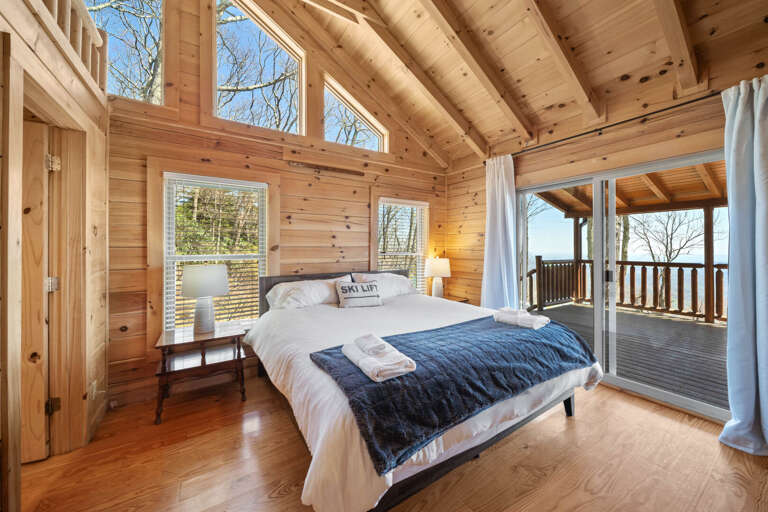 Main Floor Master Bedroom with Deck Access Main Floor Master Bedroom with Deck Access