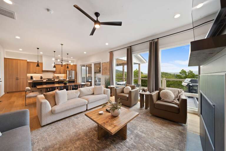 Open Concept Main Level Living Area