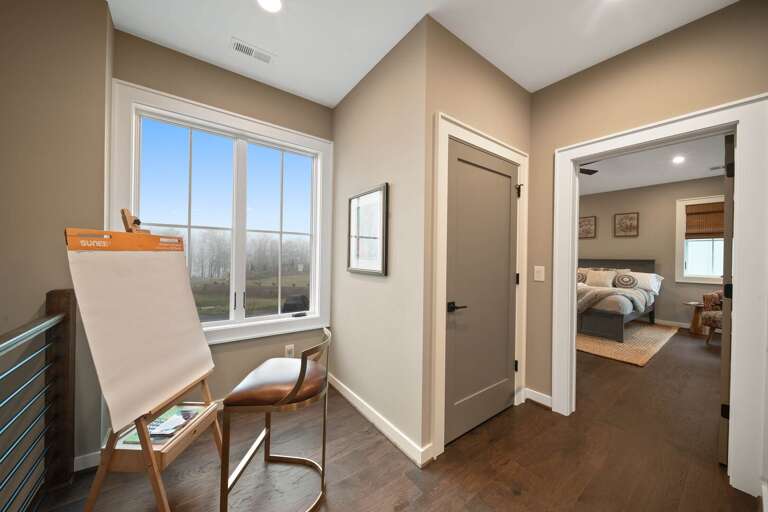 Art Easel on the Landing and Laundry Closet Art Easel on the Landing and Laundry Closet