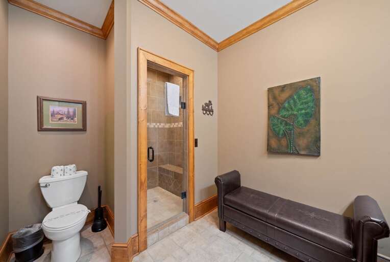 Lower Level King Room Ensuite Bathroom Tiled Shower Lower Level King Room Ensuite Bathroom Tiled Shower