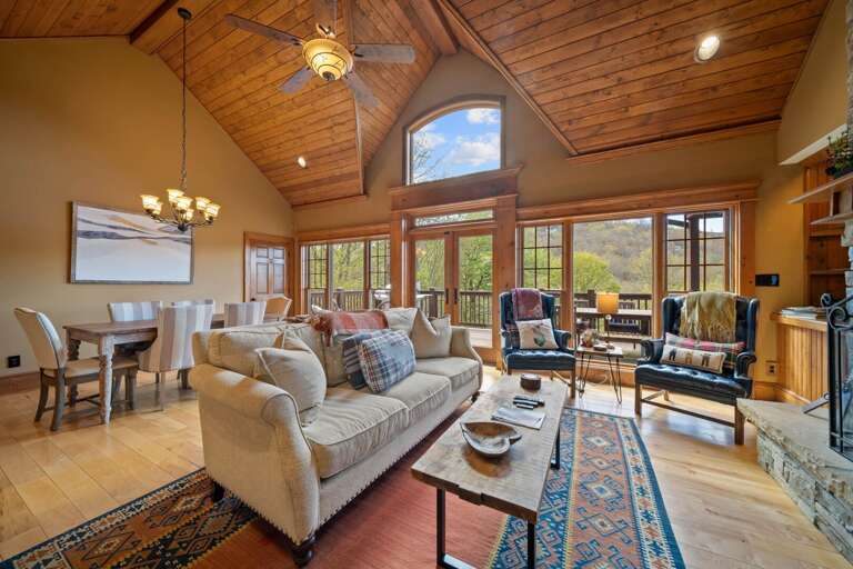 Main Level Great Room with a Wall of Windows Main Level Great Room with a Wall of Windows