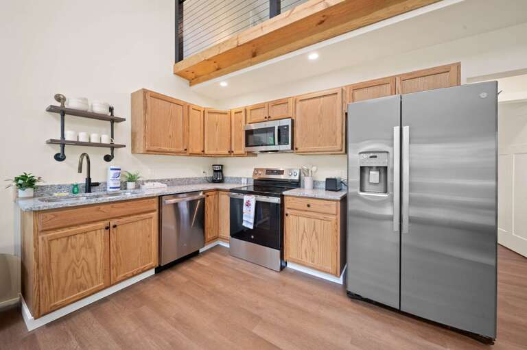 Stainless Appliances and Granite Counter