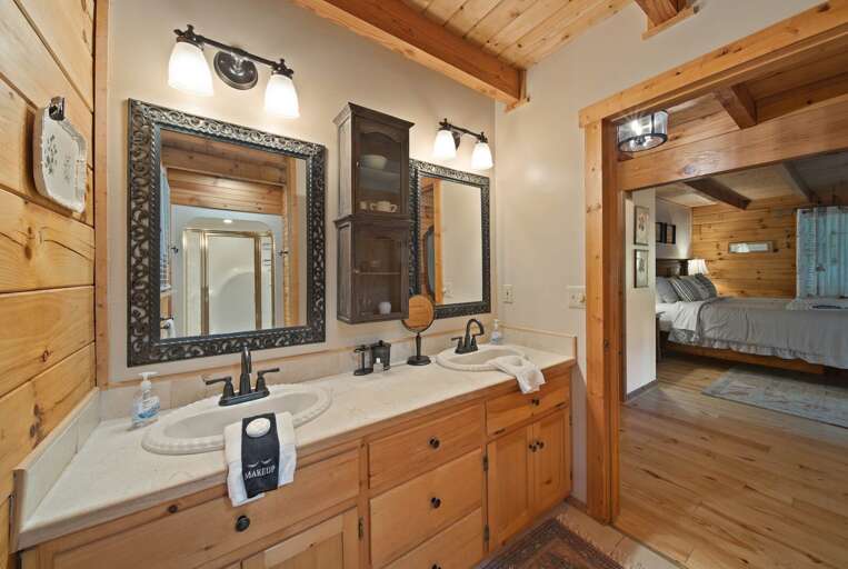 Dual Sink Vanity in the Master Bath
