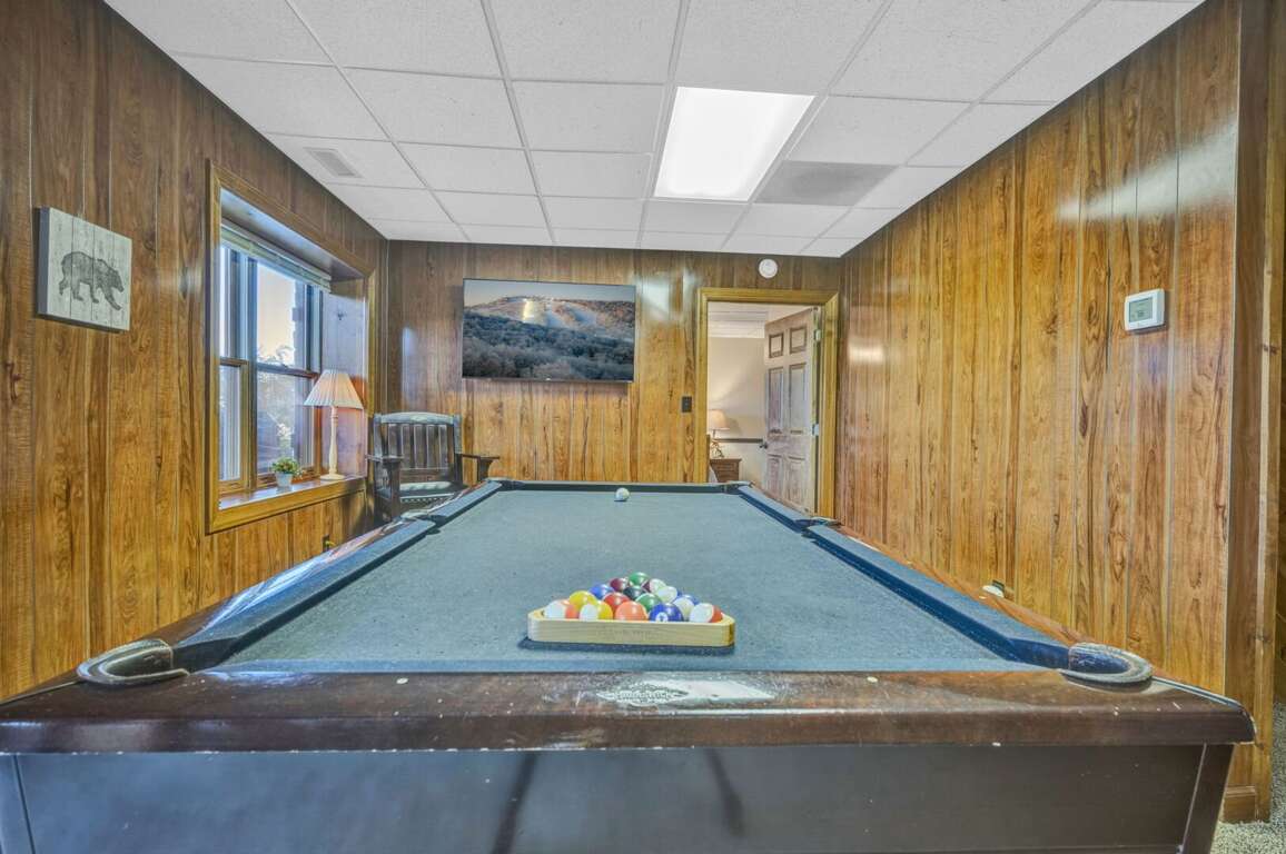 Pool Table and TV Pool Table and TV