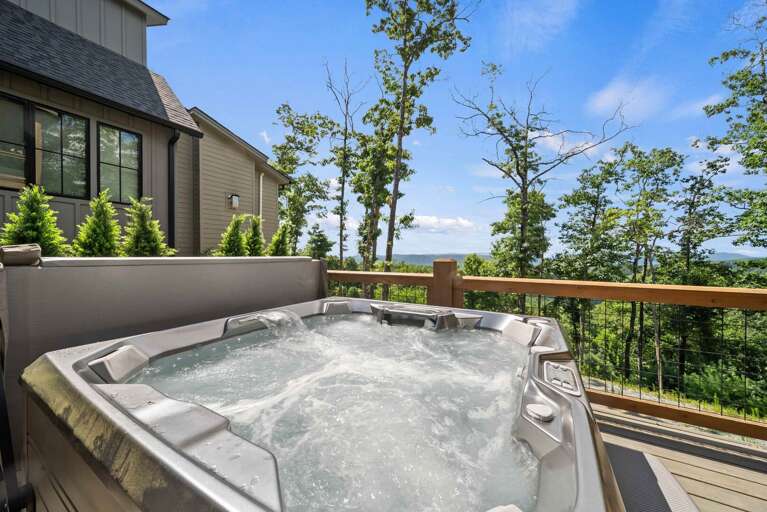 Hot Tub on the Main Level Deck