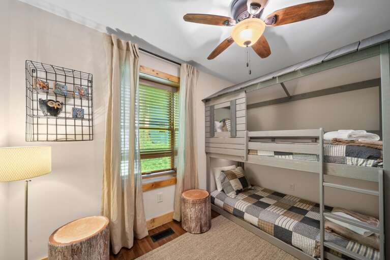 Bunk Room with a Twin-Over-Twin Bunk Bed