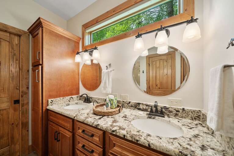 Dual Sink Vanity in the Master Bath