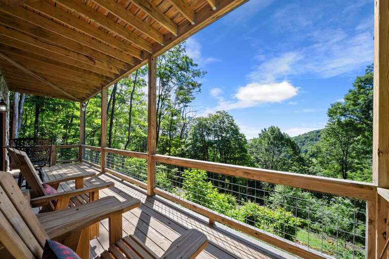 Covered Deck with Mountain View Covered Deck with Mountain View