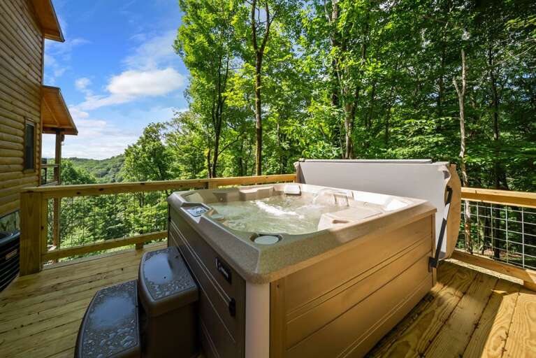 Hot Tub on the Deck Hot Tub on the Deck