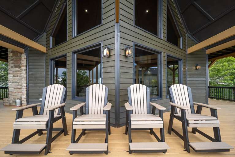 Enjoy the View from the Main Level Deck Seating