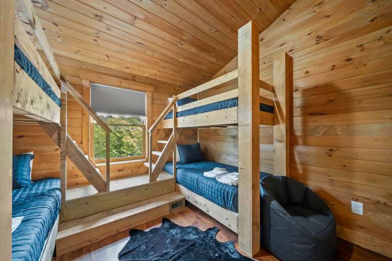 Upper Level Blue Bunk Room