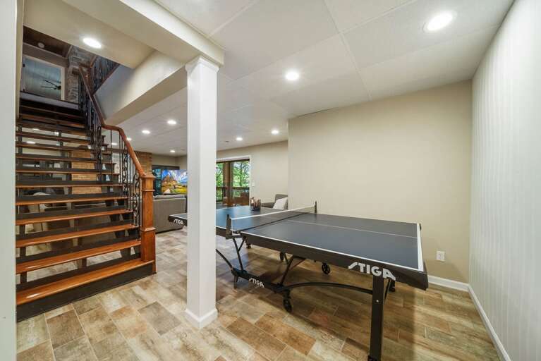 Ping Pong Table in the Family Room