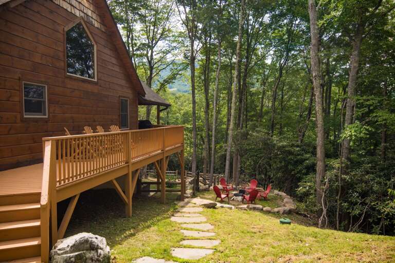 Side Yard, Wooded Mountain View