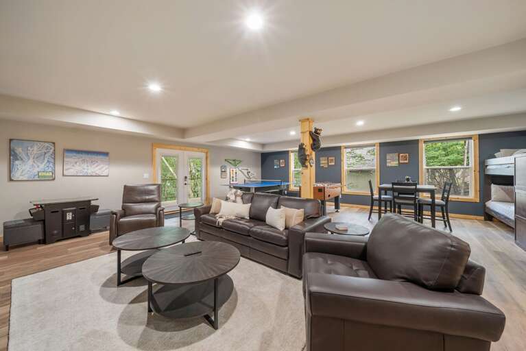 Huge Game Room with Multiple Game Tables and Theater Style TV Set Up Huge Game Room with Multiple Game Tables and Theater Style TV Set Up