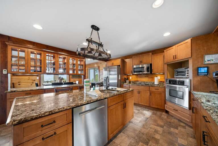 Spacious Kitchen has Stainless Appliances and Granite Counters