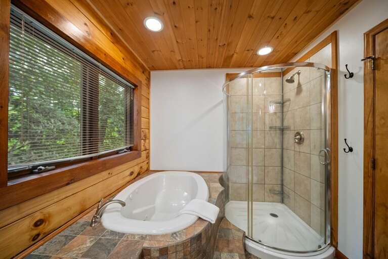 Suite Bathroom with Shower and Soaking Tub