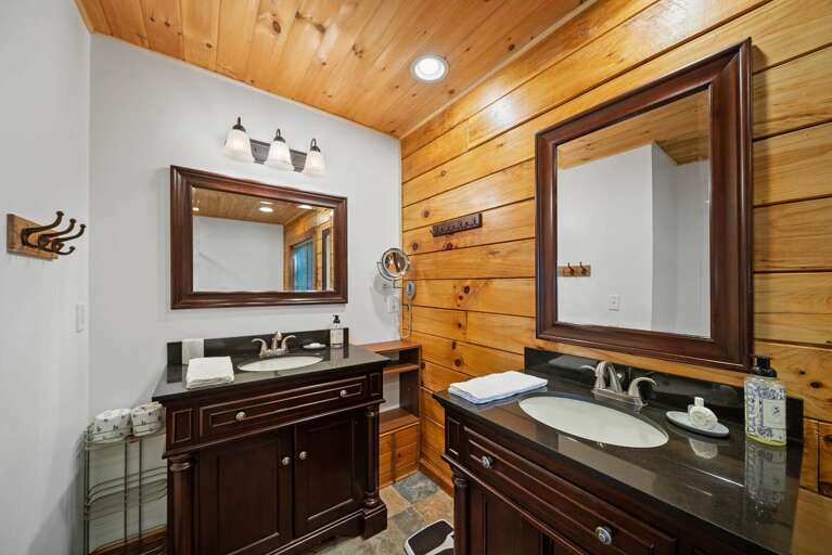 Two Vanities in the Suite Bathroom