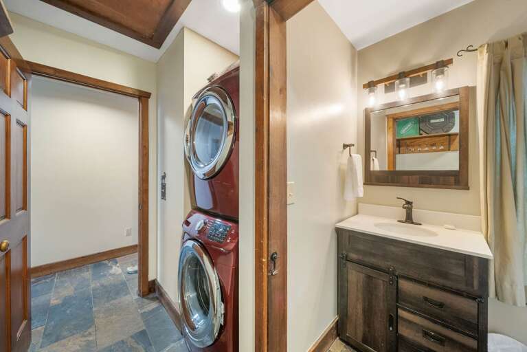 Main Floor Half Bath and Laundry