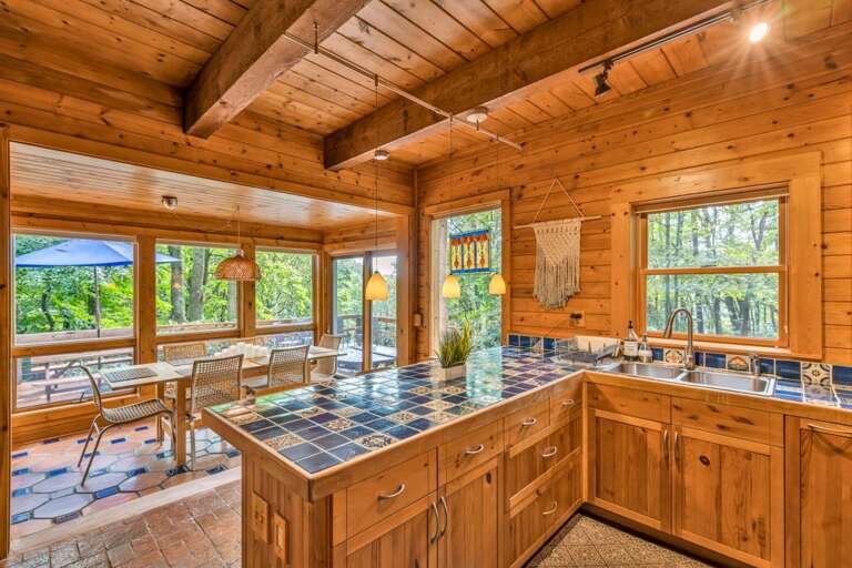 Kitchen and Dining with Lots of Natural Light