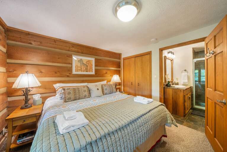 King Bedroom with a Private Bathroom