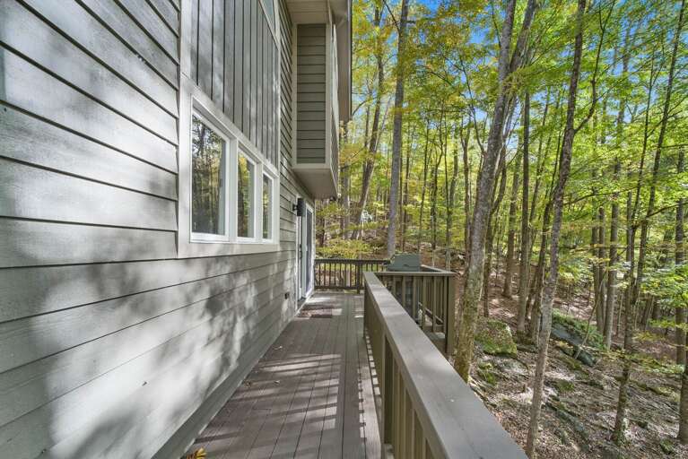 Deck Spans the Length of the Home Deck Spans the Length of the Home
